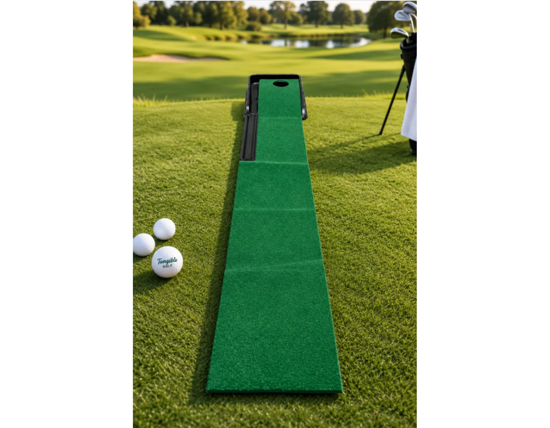 Alfombrilla de putting de un solo hoyo Accesorios Tangible Golf