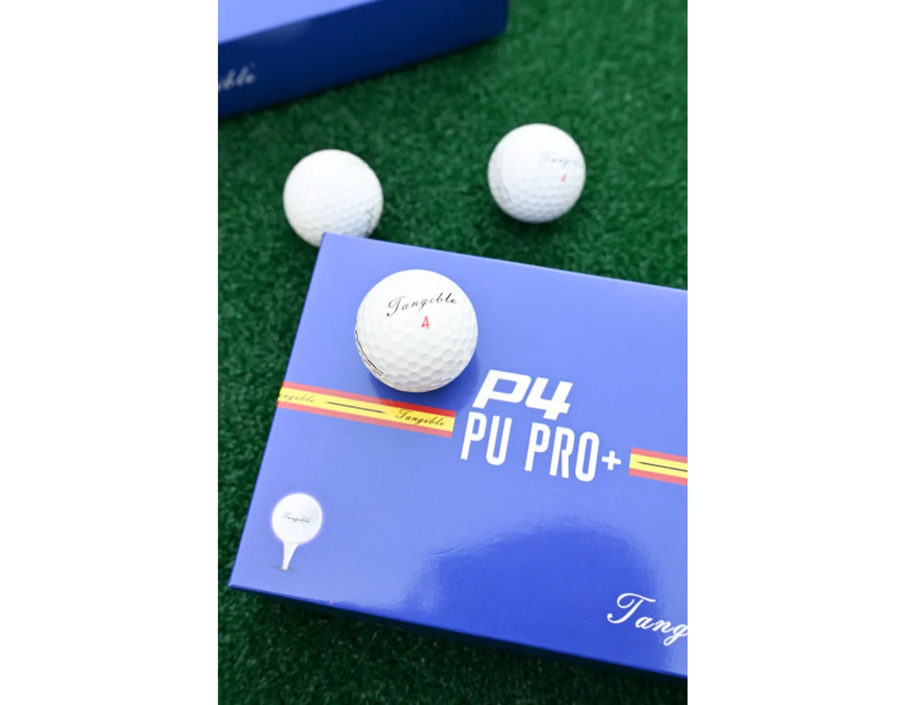 P4 PU PRO+ Blanco Bolas Tangible Golf