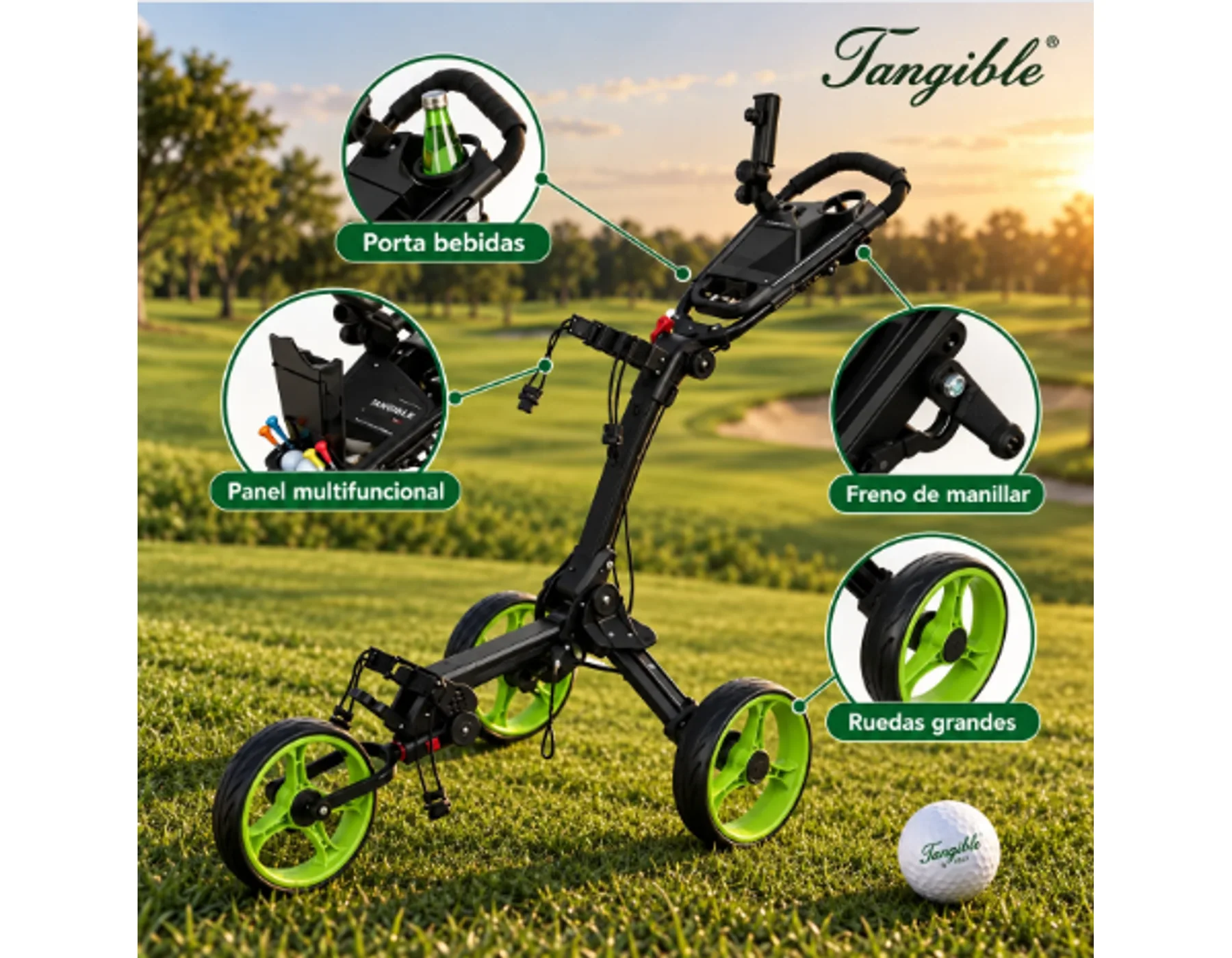 Carro plegable manual Carros Tangible Golf