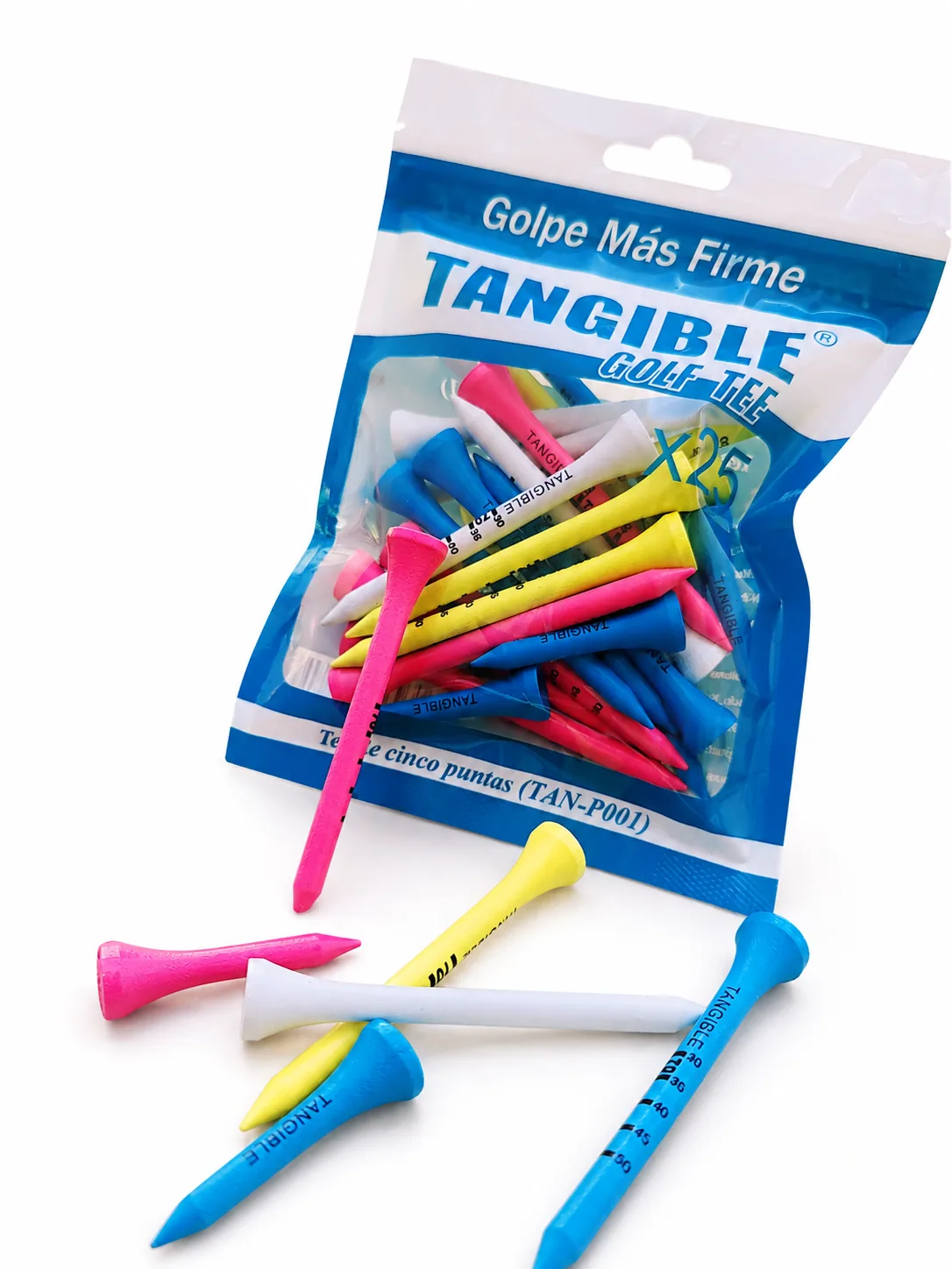 Tees madera y plastico Tees Tangible Golf