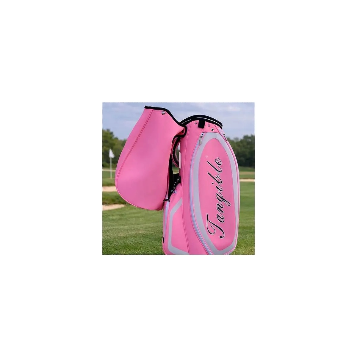 Detalle de bolsa Tangible rosa