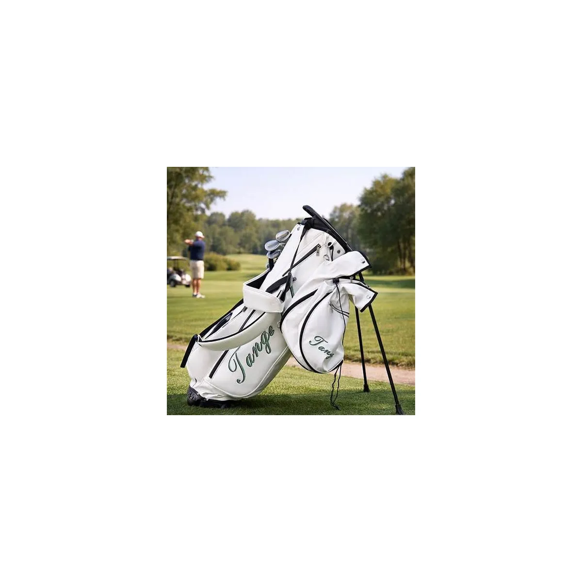 Bolsas premium Tangible blancas en campo de golf